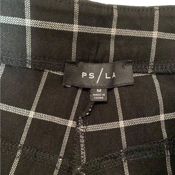 PS/LA Grid Pattern Black & White Pants Size Medium - Picture 7 of 16